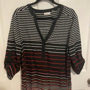 Striped Black Blouse